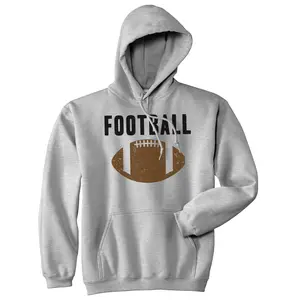 Vintage Football Sweater Cool Sports Funny Graphic Novelty Hoodie Unisex Vintage Fashion Hoodies Football Hoodie Funny Vintage Pullover Novelty Sweatshirt Light Grey