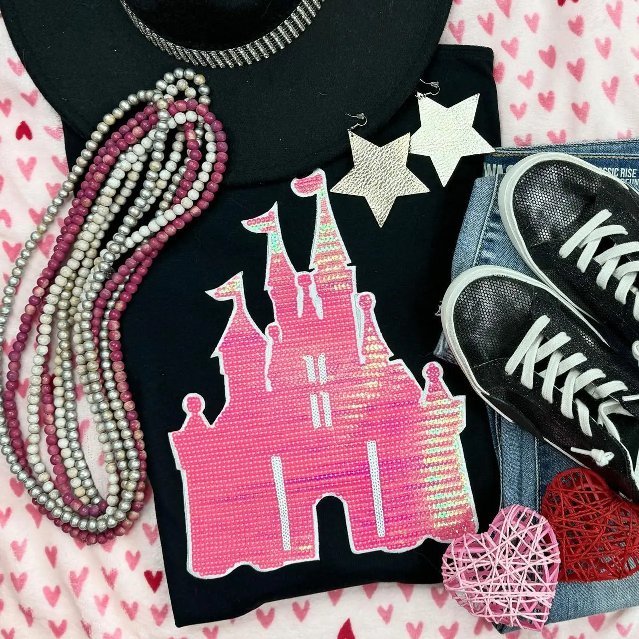 Pink Castle Sequin Patch Pink Castle Sequin Patch