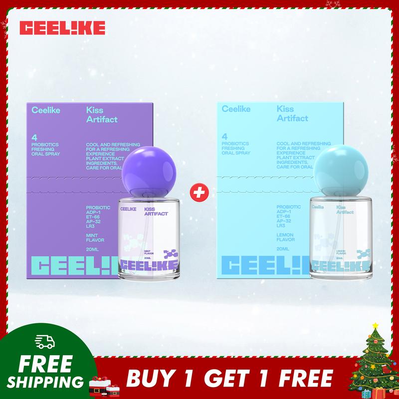 Ceelike Probiotic Oral Spray 2-Pack Set - Choose from Five Flavors, Freshens Breath, Promotes Oral Health