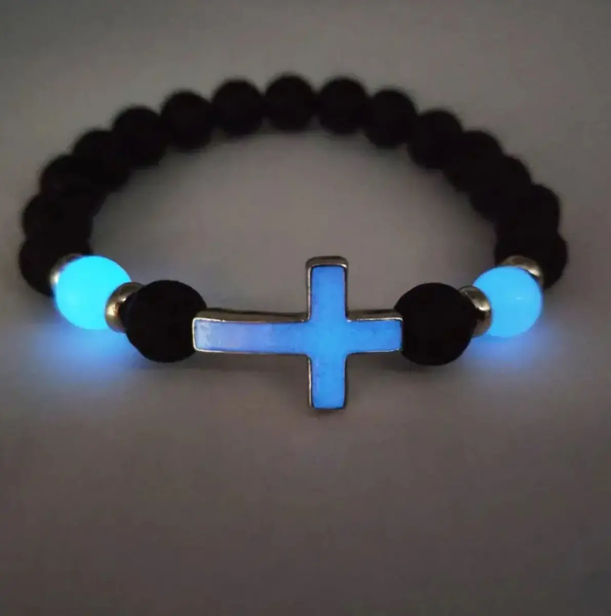 Glow in the Dark Cross Bracelets
