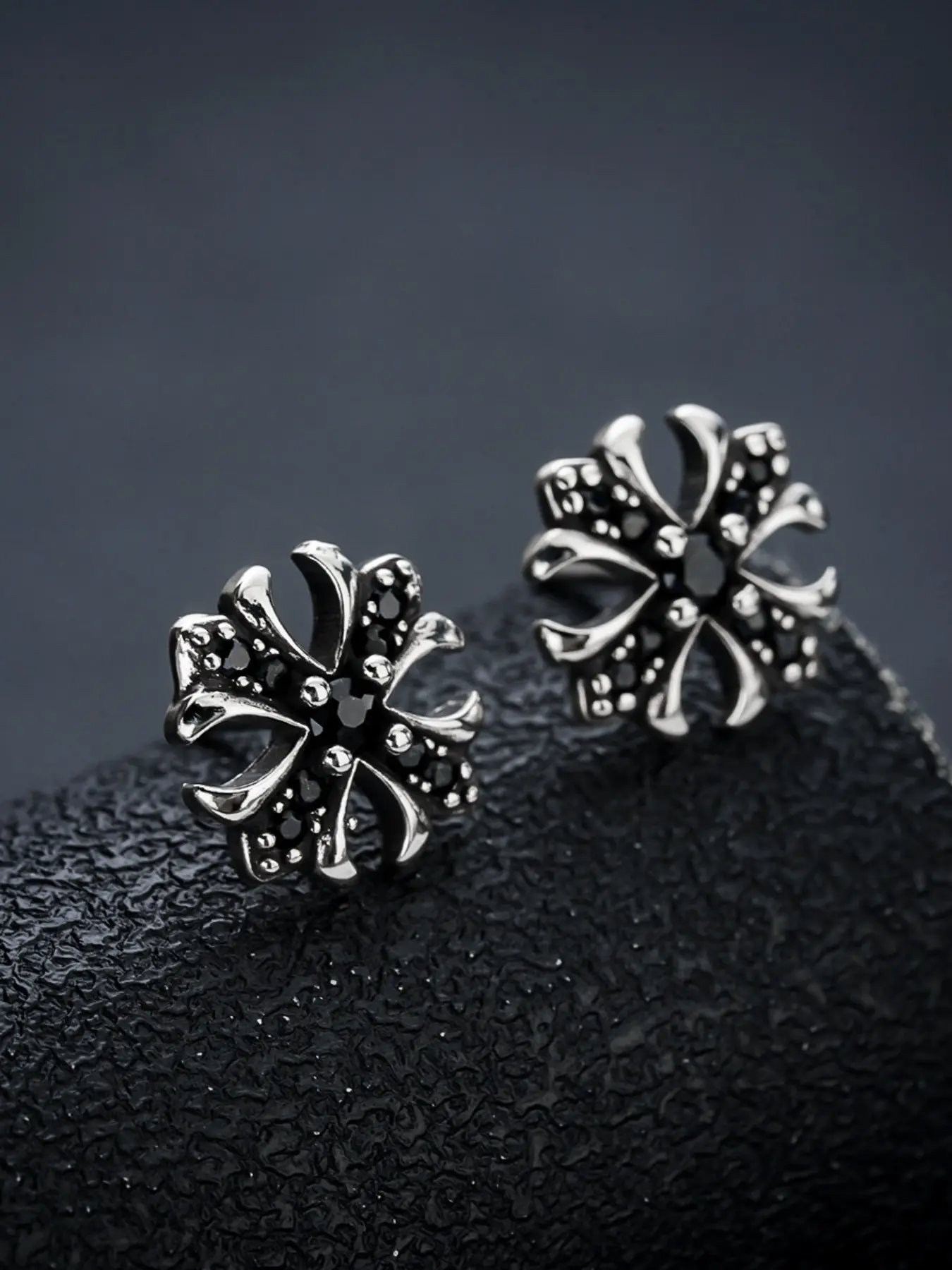 chrome hearts safety pin earrings - TikTok Shop