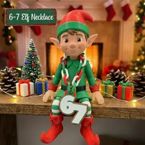 ELF67 Mini & Buddy Holiday Chains – Fits Popular Christmas Scout Dolls – Festive Shelf Display Accessory – 3D Printed Pendant Set