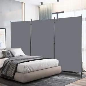Room Divider 6FT Folding Privacy Screens, 3 Panel Partition Room Dividers w/Freestanding Design, Portable Wall Divider for Room Separtation, Fabric Screen Panel for Home Office Bedroom Dorm