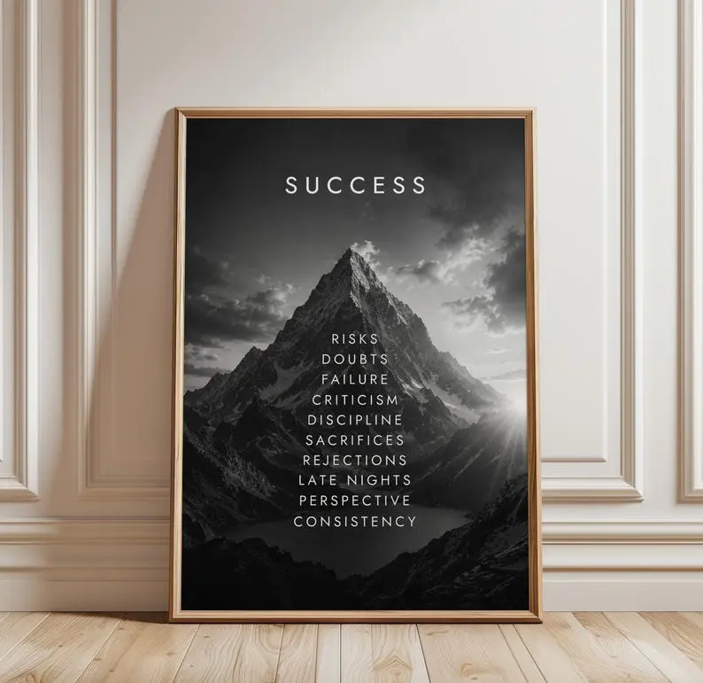 [Unframed] Poster Motivation Victory Wall Artwork Print for Gym Decor