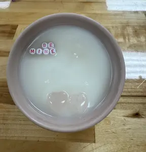 Be Mine Candle-Valentine's Day Candle-Pink 20oz. Ceramic jar with Bamboo lid. Scent is Volcano-Critus, Salty and DELICIOUS