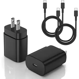 for  Galaxy Super Fast  Cord Type C Charger, 25w Android Phone Charger Block &10ft USBC to USB-C  for Galaxy S25/S24 Ultra/S24 S23 S22 S21 S20 (Ultra/Plus),iPad Pro/Air/Mini 2Pack