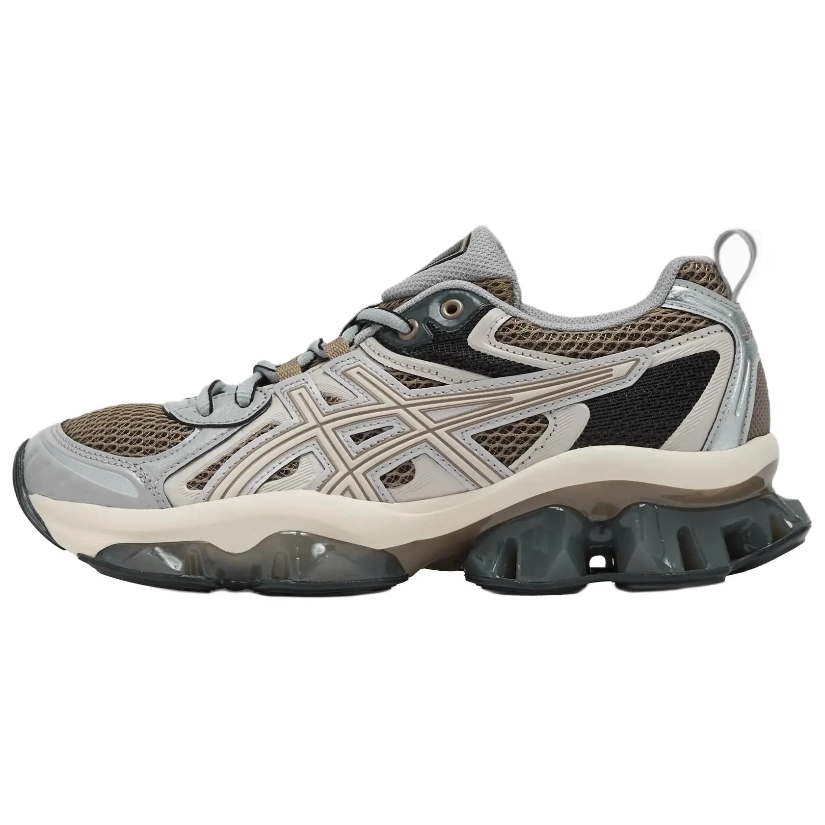 ASICS GEL Quantum Kinetic Abrasion Resistant Low Top Casual City Commute Running Shoes Unisex Brown Beige Versatile 1203A270-204