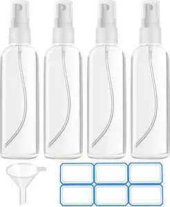 4 Pack 4 Oz (120Ml) Small Spray Bottles - Fine Mist, Refillable, Reusable DTDNZKN