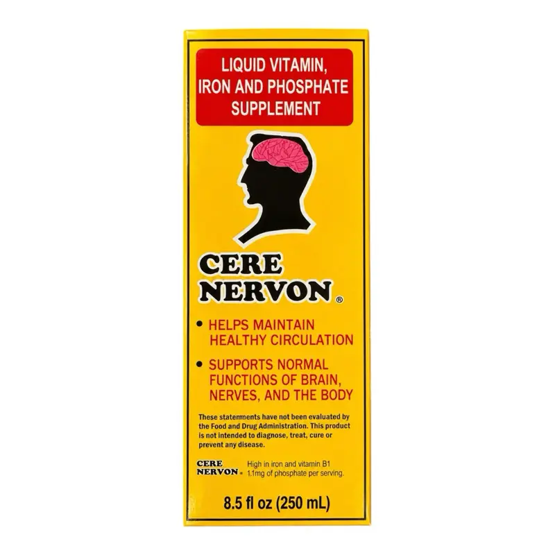 CereNervon Liquid Vitamin Iron and Phosphate Supplement 8.5 fl oz 250 mL from Honduras