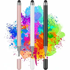 3-Pack Tablets Stylus Pen for All Touchscreen with Precision Disc Tip, 2-in-1 Universal Stylus Compatible with Android, iOS, and Phone– Perfect for Writing, Drawing, and Note-Taking