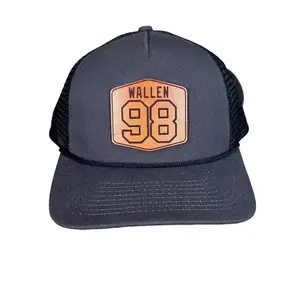 Wallen 98’ Braves Trucker Hat  Leather Patch Richardson 112