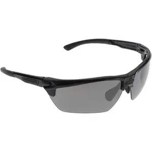 Universal Size Wrap-Around Work Safety Glasses, Black Polycarbonate Frame, Polarized Black Mirror Dual Lenses, Anti-Fog Coating, Scratch-Resistant (DM1337BZDC), Polarized Lenses