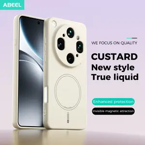 Oppo Find X9 Pro Magnetic Case, Skin-Like Magnetized Shell, Fashionable Drop-Proof Durable Phone Cover, Maroon Color