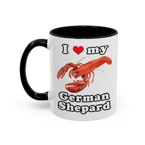 Funny Lobster I Love My German Shepherd Mug - scs15997