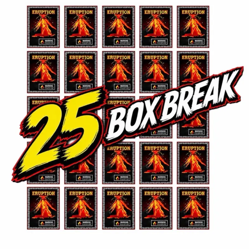 Eruption: 25 Box Sports Card Break (pick your team)