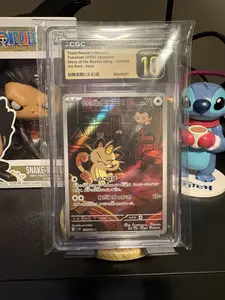 Team Rocket's Meowth Pokemon 2025 Japanese Glory of the Rocket Gang CGC Pristine 10 AR - Holo