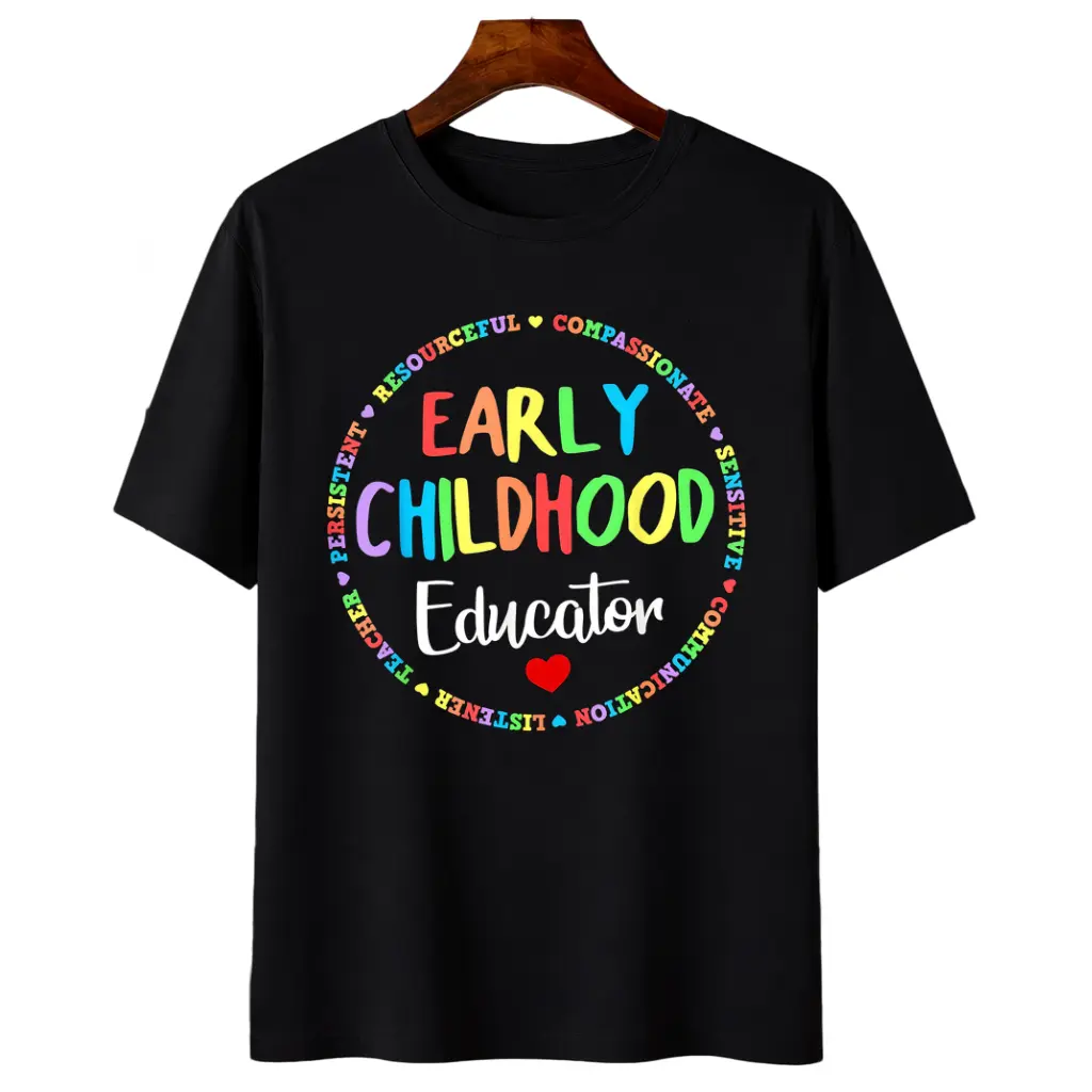 Teacher Early Childhood Education Preschool Head Start Crew T-Shirt