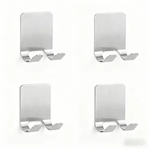 4 PCS Suction Cup Hooks for Shower,Removable Shower Towel Hooks Suction Hooks No Drill Hook for Glass Door for Holloween Christmas Decoration Mirror, Windows, Tile, Robe, Bathroom Suction Hook