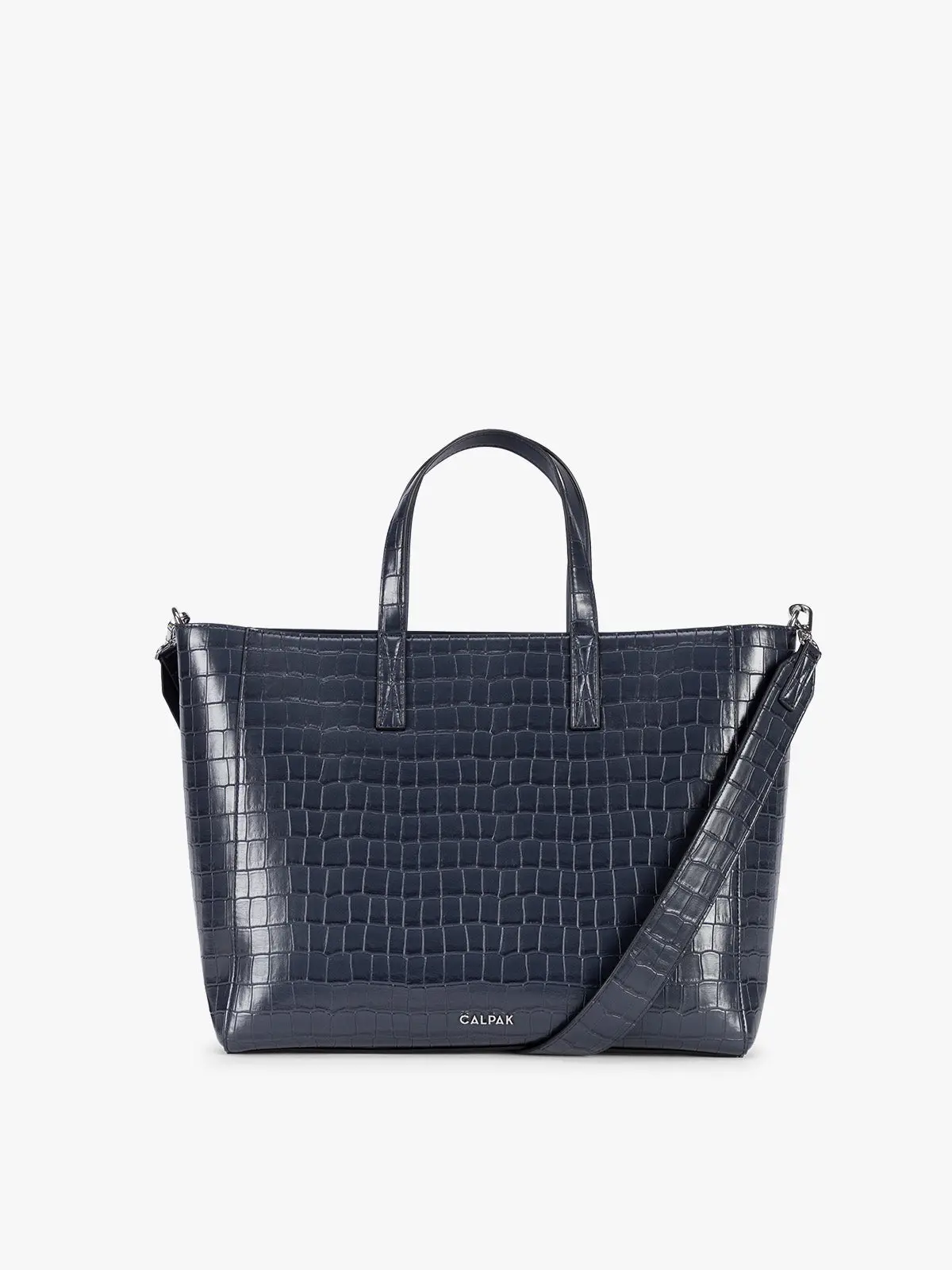 Haven 15" Laptop Tote Bag in Croc-Embossed