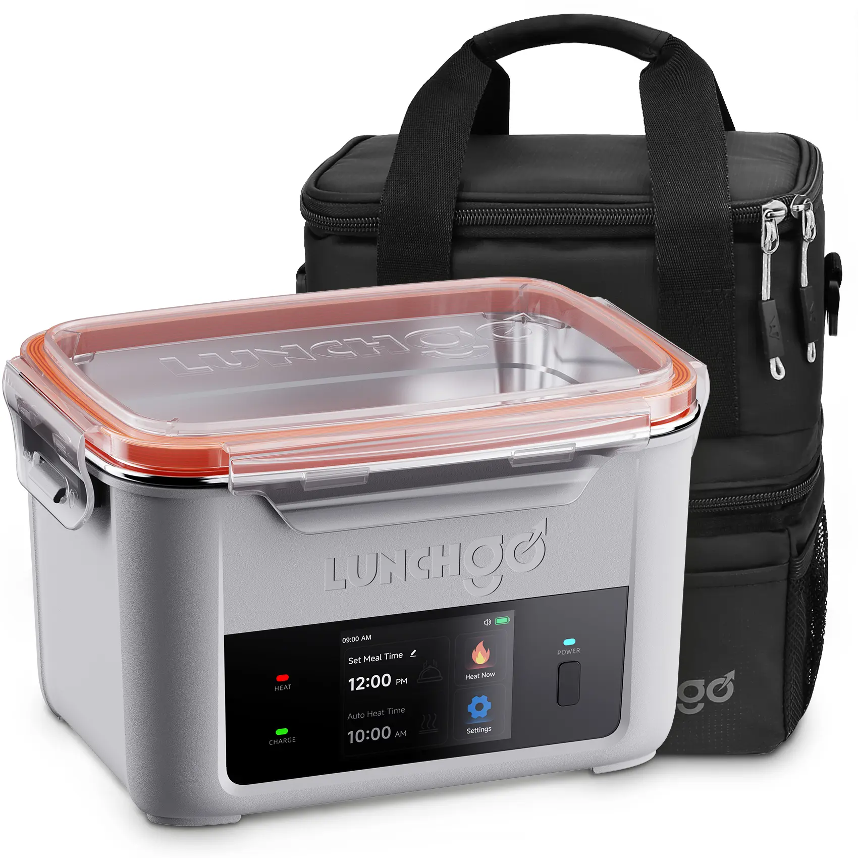LUNCHGO G1 Smart Cordless Heated Lunch Box – Battery Powered, 5-Cup Capacity, 250°F Max Heat, Scheduled Heating, Perfect for Work, Travel & On-the-Go Meals