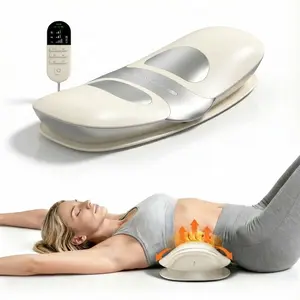 Adjustable lumbar support belt with heating function, low-frequency lumbar massager, multi-functional back and waist massager, back traction device, lumbar comfort care, 12-level electrotherapy function, 3-level vibration massage, Valentine's Day gift.