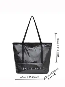 Fashion Simple Large Capacity Bag for Women, 2026 Spring New Waterproof Leather Handbag, Shoulder Bag, Commuter Tote, Soft Commuter Tote