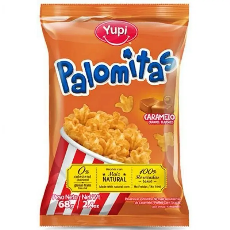 Yupi Palomitas Caramel Flavored Popcorn Snack 68g
