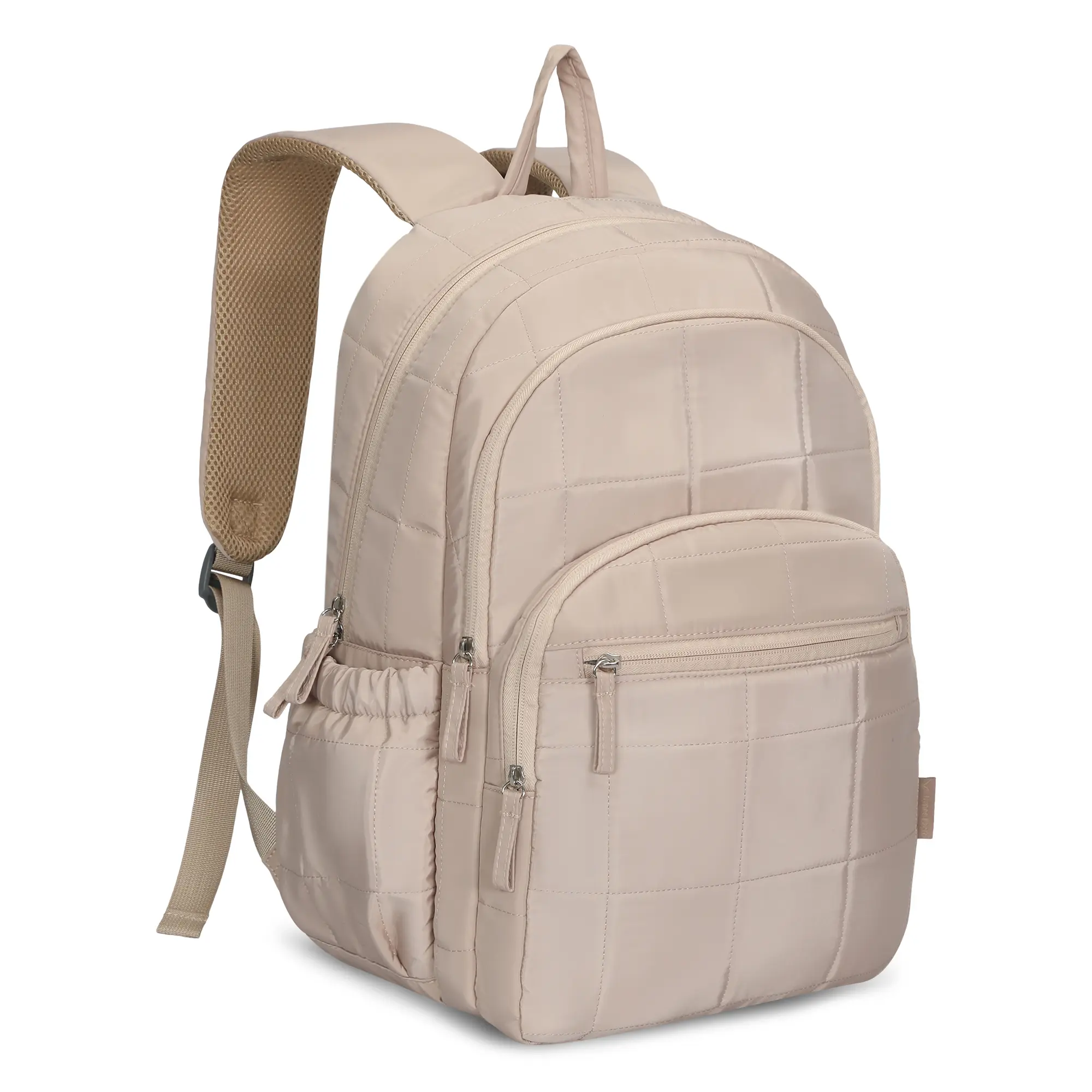 HYNES EAGLE 28L Nylon Quilted Puffer Backpack Laptop Bag - 16" Capacity, Zip Closures, Adjustable Shoulder Straps, 10 Pockets, Cloud-Soft Feel, Luggage Sleeve, for Travel & School, College Backpack, Backpack Laptop Bags