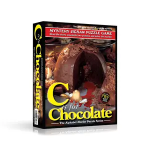 TDC Games C is for Chocolate Alphabet Mystery Jigsaw Puzzles (2) 500 pieces