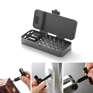 24-In-1 Magnetic Screwdriver Set, DIY Ratchet Mini Screwdriver Kit, Detachable Ratchet Handle, Precision Repair Tool for PC Furniture Bicycle