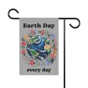 Earth Day Garden Flag | Save the Planet Yard Flag | Earth Day Every Day Yard Sign | Spring Garden Flag