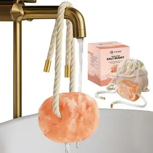 Himalayan Salt Buddy by UMAID– Hanging Himalayan Salt Rock for Shower & Bath