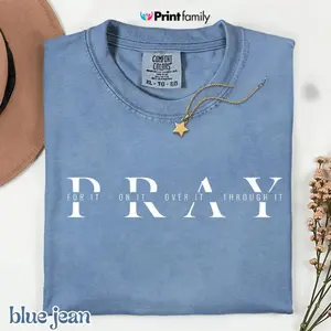 Comfort Colors Pray For It Shirt, Religious Shirt, Pray Shirt, Jesus Shirt, Bible Verses Shirt, Christian Tee, Religious Shirt,Prayer Shirt - Printfamily