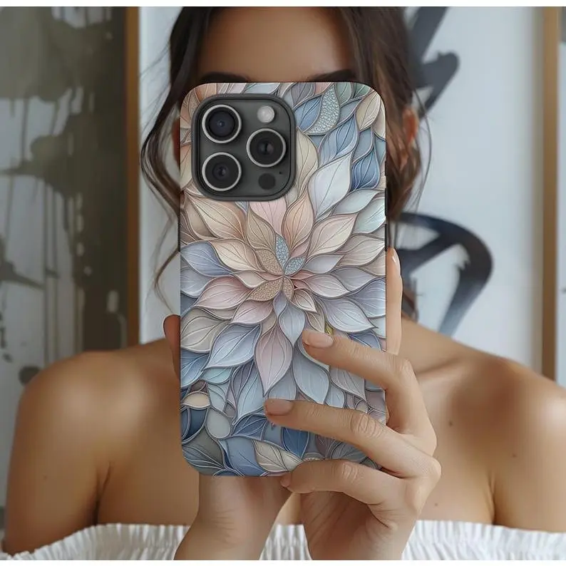 Blush Dahlia MagSafe Floral Phone Case - 2-in-1 Premium Film Protective Accessories, Durable, Shock-Absorbing, Stylish, Personalized Fit for iPhone 16,15,14,13,12,11 (Plus,Pro,Pro Max) - Ideal Birthday Gift,back to school,back to school haul