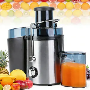 Centrifugal Juicer Machine with 2.76" Wide Feed Chute 600W Peak Power Juice Extractor for Whole Fruits Vegetables 2 Speed Pulse Setting Easy to Clean with 17oz Jug 68oz Container Stainless Steel