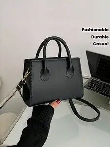 Elegant Small Bag for Women, Summer 2026 Fashion Handbag, Unique Style Crossbody Satchel, Trendy Plain Design, Casual Zipper Closure, Crossbody Shoulder Bag