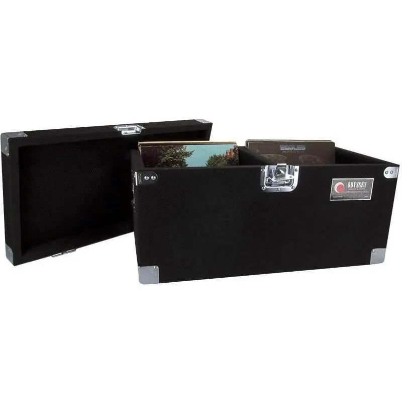 Odyssey CLP200P Carpeted Pro DJ Case w/ Detachable Lid for 200 LP Vinyl Records