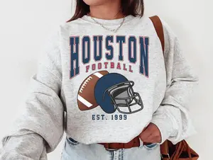 Vintage Houston Football Crewneck Sweatshirt, Texan Sweatshirt, T-Shirt, Fans Gift, Youth Shirt