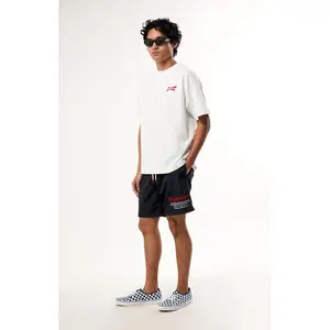 Budweiser Men's by Pacsun Crinkle 6.5" Swim Trunks
