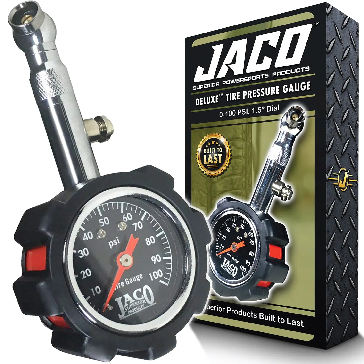 Deluxe™ Tire Pressure Gauge - 100 PSI Deluxe™ Tire Pressure Gauge - 100 PSI
