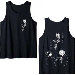 Gojo Satoru And Geto Suguru Tank Top, Jujutsu Kaisen Best Friends Anime Graphic Sleeveless Shirt, Sorcerer Duo Aesthetic Summer Top, Modern Shonen Character Streetwear Muscle Tee, JJK Duo Tank Top