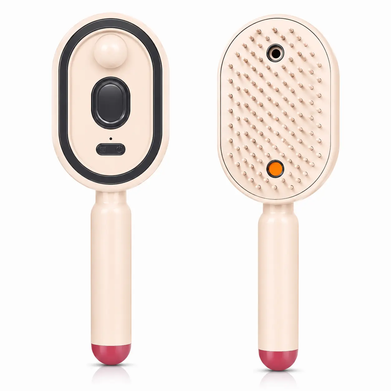 Electric Spray Air Cushion Massage Comb – Self-Cleaning, Anti-Tangle, Anti-Static, Volumizing Hair Brush with Essential Oil Mist Aromatherapy for Hair Care