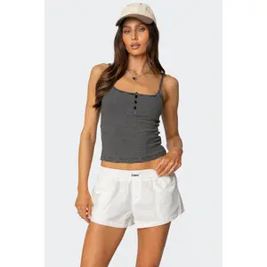 Striped Henley Tank Top Striped Henley Tank Top