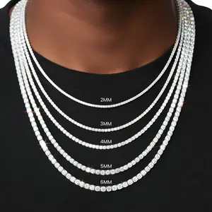 Moissanite Tennis Chain 4MM - Silver 925 – VVS D Color