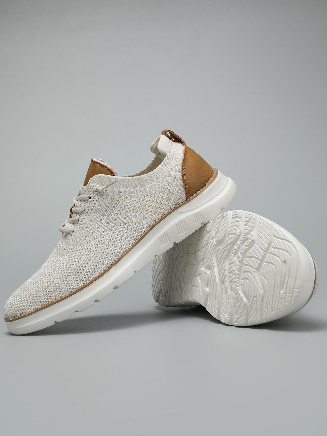 Mens Casual Dress Oxfords Shoes Fashion Mesh BusinessWalking Work Slip on Sneakers Comfortable LightweightSoft Sole Red Boy Running Closed Trainer Footwear Runner Training Athletic Training