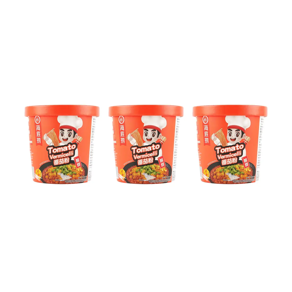 HAIDILAO Instant Tomato Vermicelli 4.3 oz*3【Value Pack】