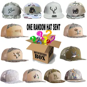 One Hat Sent, 7 Panel Camouflage Hunting Hat, Dog Hunting, Duck Hunt, Mallard Ducks, Deer Hunt Hat, Cotton Snapback 4
