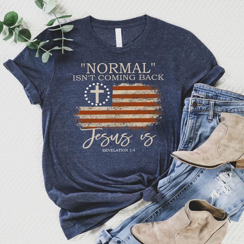 Love in Faith | Super Soft Christian Tees - “Normal Isn’t Coming Back,” “So So Good,” “Faith Cross” & More Bible Verse T-Shirts, Cozy Religious Gifts for Women Love in Faith | Super Soft Christian Tees - “Normal Isn’t Coming Back,” “So So Good,” “Faith Cross” & More Bible Verse T-Shirts, Cozy Religious Gifts for Women