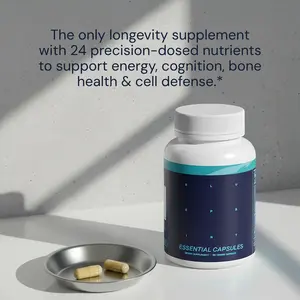 BLUEPRINT BRYAN JOHNSON Essential Zinc Capsules, Natural Dietary Vitamin Supplement, Multi-Nutrient Support for Brain Health