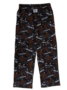 Bigfoot Charcoal Lounge Pants | Adult Unisex Cozy Pajama Pants for Men & Women | Soft & Comfy Sleepwear Bottoms